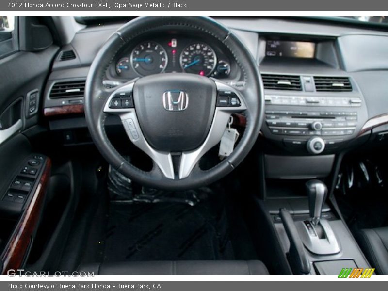 Opal Sage Metallic / Black 2012 Honda Accord Crosstour EX-L