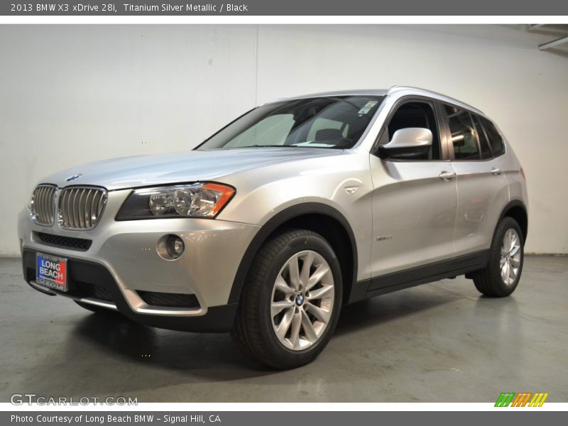 Titanium Silver Metallic / Black 2013 BMW X3 xDrive 28i