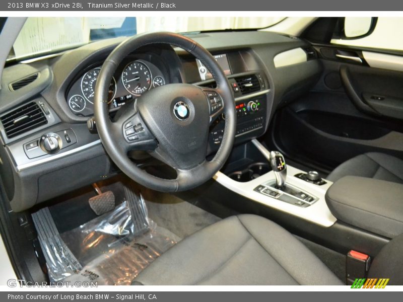 Titanium Silver Metallic / Black 2013 BMW X3 xDrive 28i