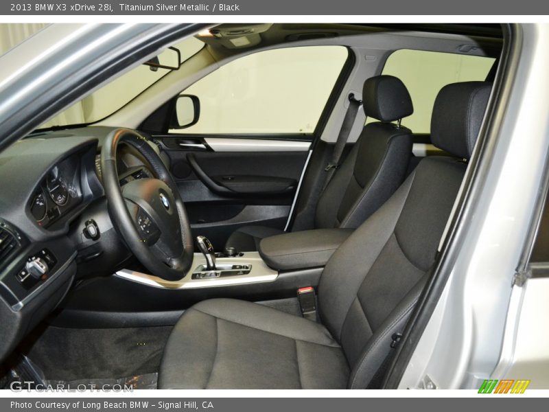 Titanium Silver Metallic / Black 2013 BMW X3 xDrive 28i
