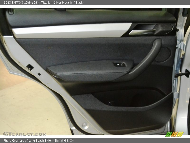 Titanium Silver Metallic / Black 2013 BMW X3 xDrive 28i