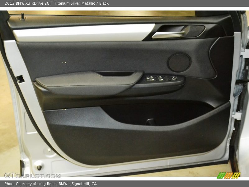 Titanium Silver Metallic / Black 2013 BMW X3 xDrive 28i