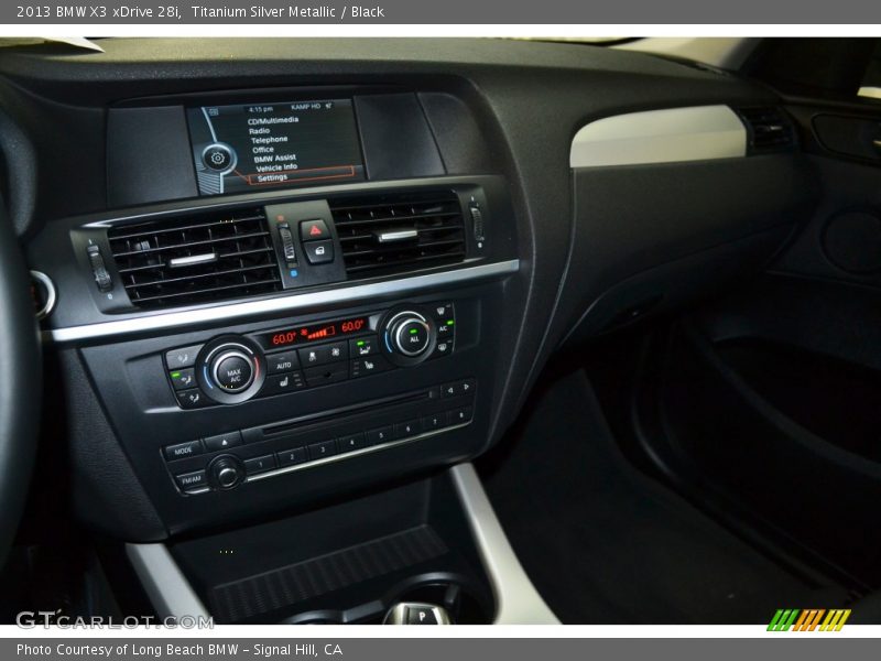 Titanium Silver Metallic / Black 2013 BMW X3 xDrive 28i