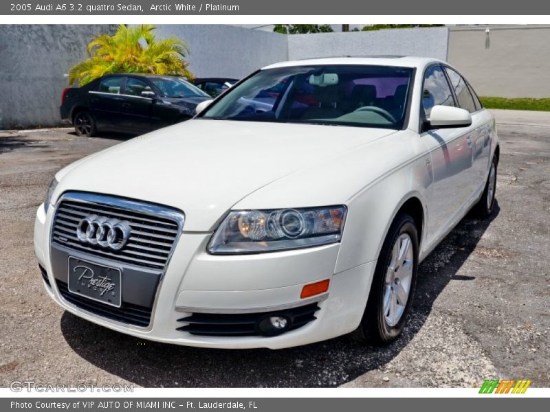Arctic White / Platinum 2005 Audi A6 3.2 quattro Sedan
