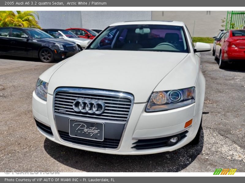 Arctic White / Platinum 2005 Audi A6 3.2 quattro Sedan