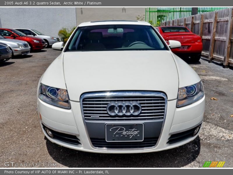 Arctic White / Platinum 2005 Audi A6 3.2 quattro Sedan
