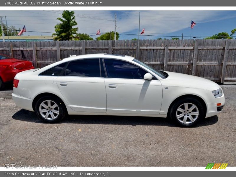 Arctic White / Platinum 2005 Audi A6 3.2 quattro Sedan