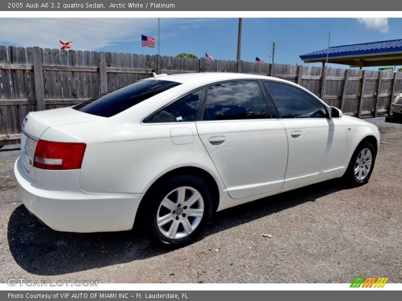 Arctic White / Platinum 2005 Audi A6 3.2 quattro Sedan