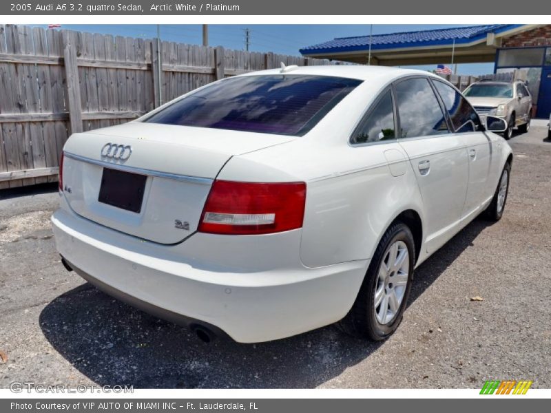 Arctic White / Platinum 2005 Audi A6 3.2 quattro Sedan