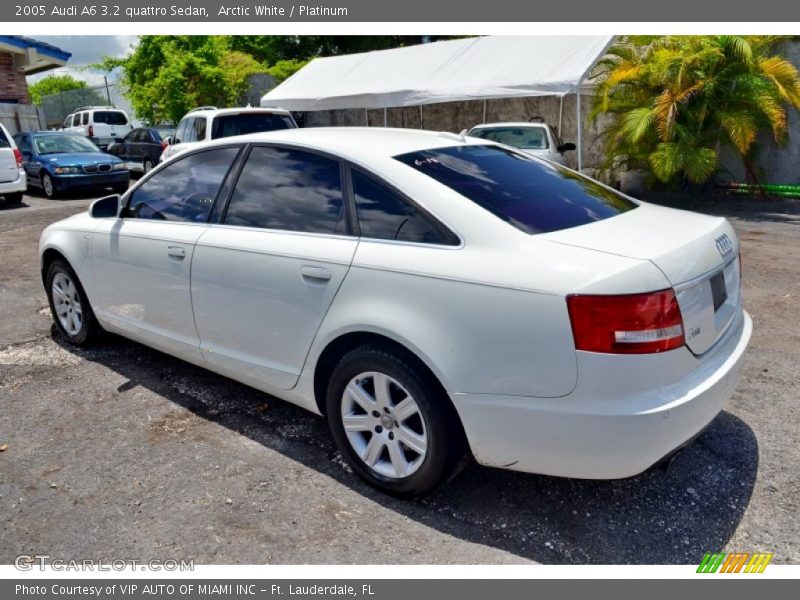 Arctic White / Platinum 2005 Audi A6 3.2 quattro Sedan