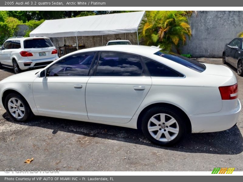 Arctic White / Platinum 2005 Audi A6 3.2 quattro Sedan