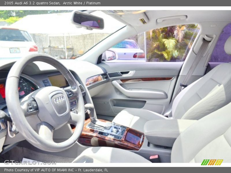 Arctic White / Platinum 2005 Audi A6 3.2 quattro Sedan