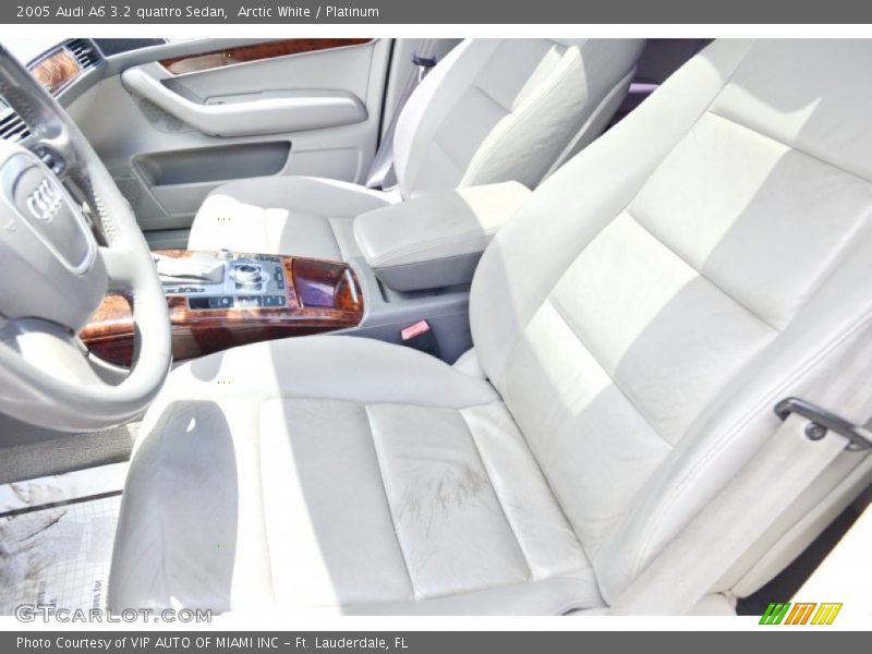 Arctic White / Platinum 2005 Audi A6 3.2 quattro Sedan