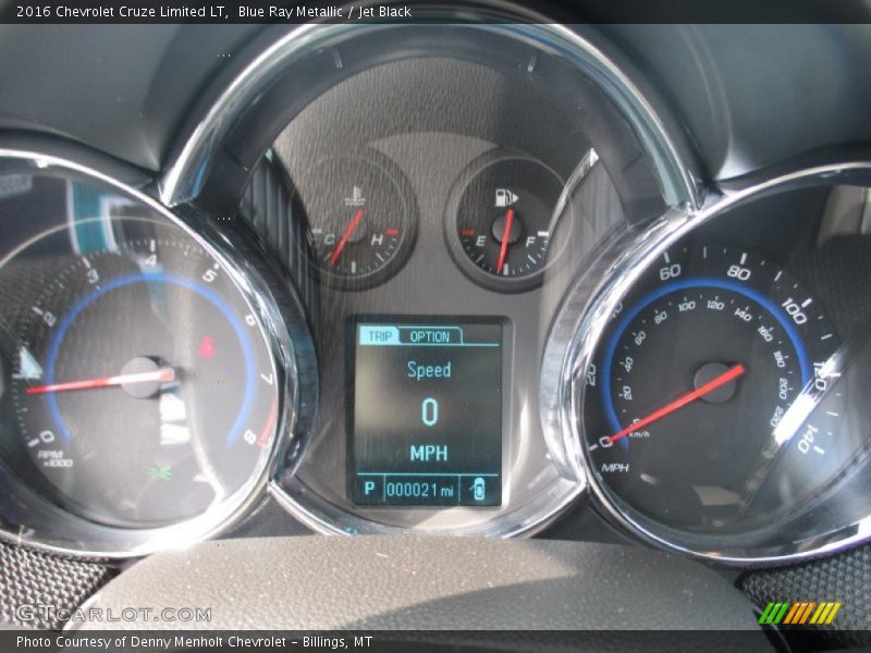 Blue Ray Metallic / Jet Black 2016 Chevrolet Cruze Limited LT