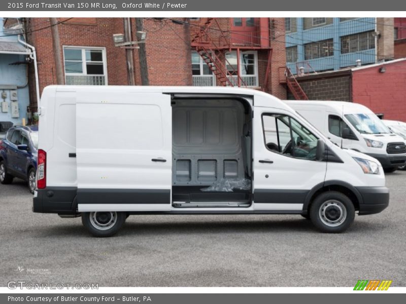 Oxford White / Pewter 2015 Ford Transit Van 150 MR Long