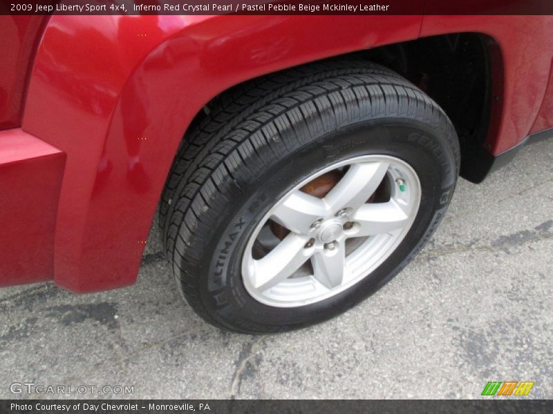 Inferno Red Crystal Pearl / Pastel Pebble Beige Mckinley Leather 2009 Jeep Liberty Sport 4x4