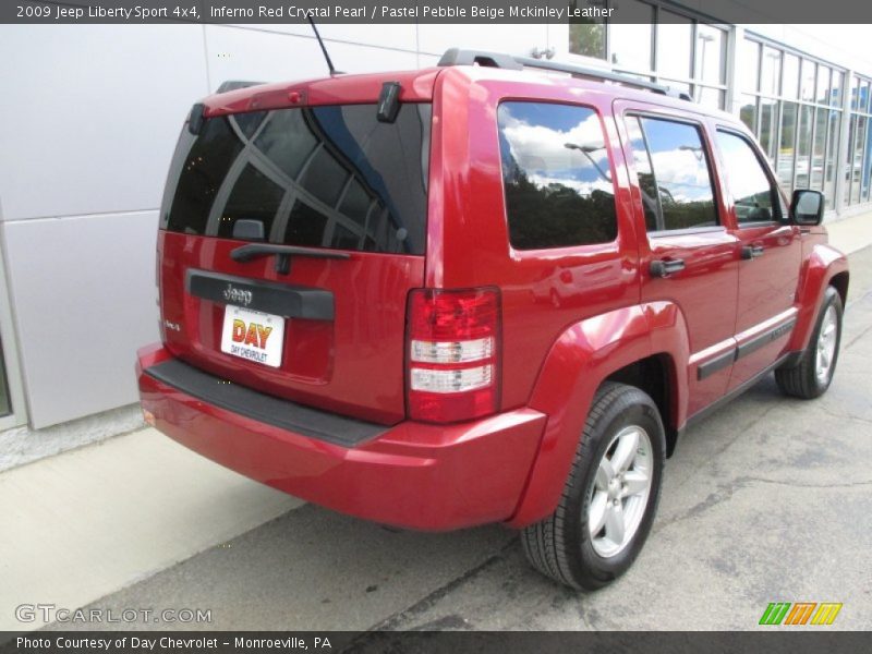 Inferno Red Crystal Pearl / Pastel Pebble Beige Mckinley Leather 2009 Jeep Liberty Sport 4x4