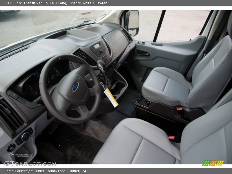Oxford White / Pewter 2015 Ford Transit Van 150 MR Long