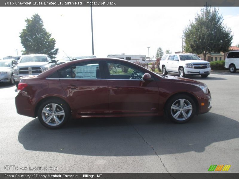 Siren Red Tintcoat / Jet Black 2016 Chevrolet Cruze Limited LT