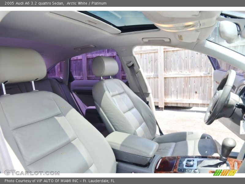 Arctic White / Platinum 2005 Audi A6 3.2 quattro Sedan