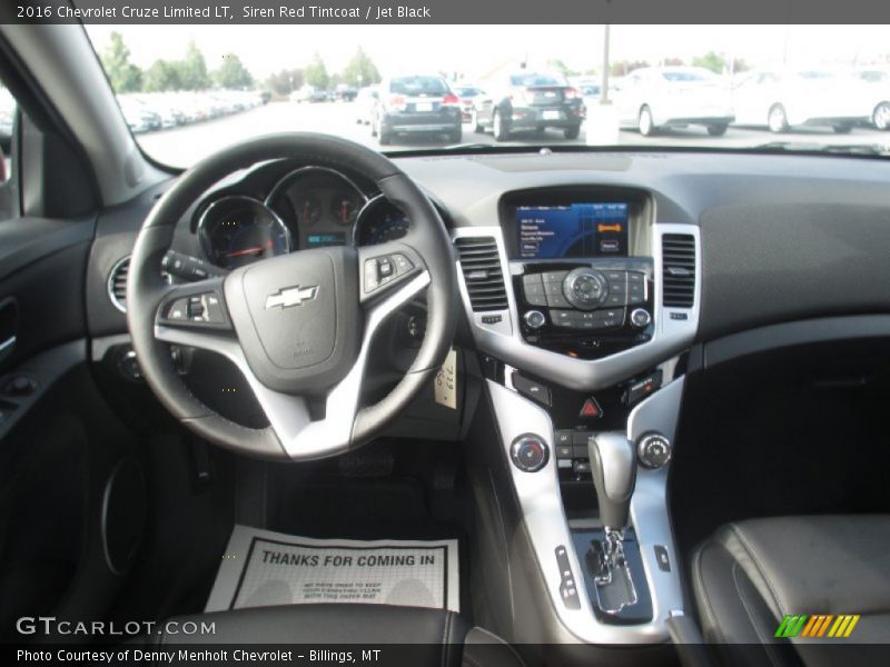 Dashboard of 2016 Cruze Limited LT