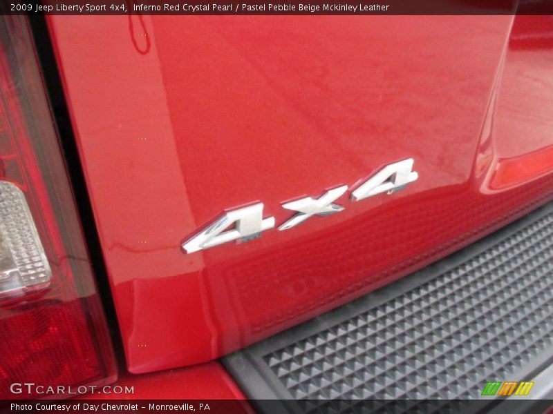 Inferno Red Crystal Pearl / Pastel Pebble Beige Mckinley Leather 2009 Jeep Liberty Sport 4x4