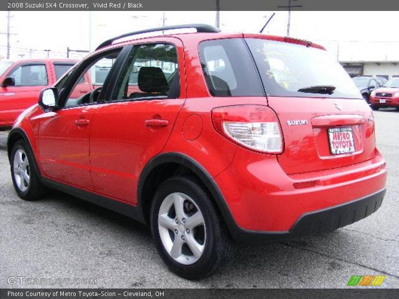 Vivid Red / Black 2008 Suzuki SX4 Crossover