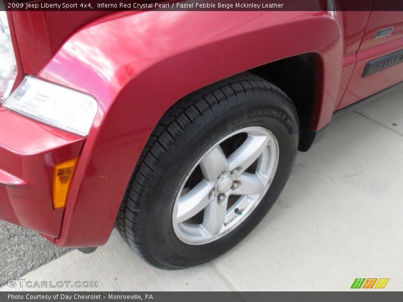Inferno Red Crystal Pearl / Pastel Pebble Beige Mckinley Leather 2009 Jeep Liberty Sport 4x4