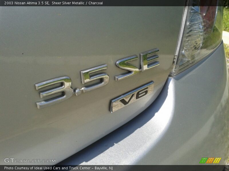 Sheer Silver Metallic / Charcoal 2003 Nissan Altima 3.5 SE