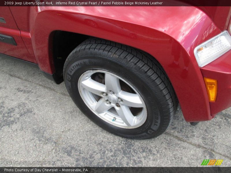 Inferno Red Crystal Pearl / Pastel Pebble Beige Mckinley Leather 2009 Jeep Liberty Sport 4x4