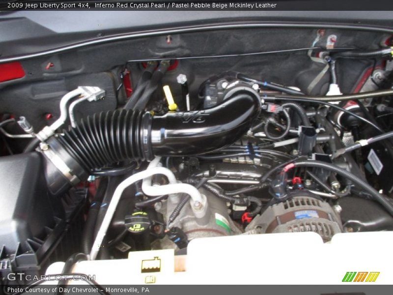 Inferno Red Crystal Pearl / Pastel Pebble Beige Mckinley Leather 2009 Jeep Liberty Sport 4x4