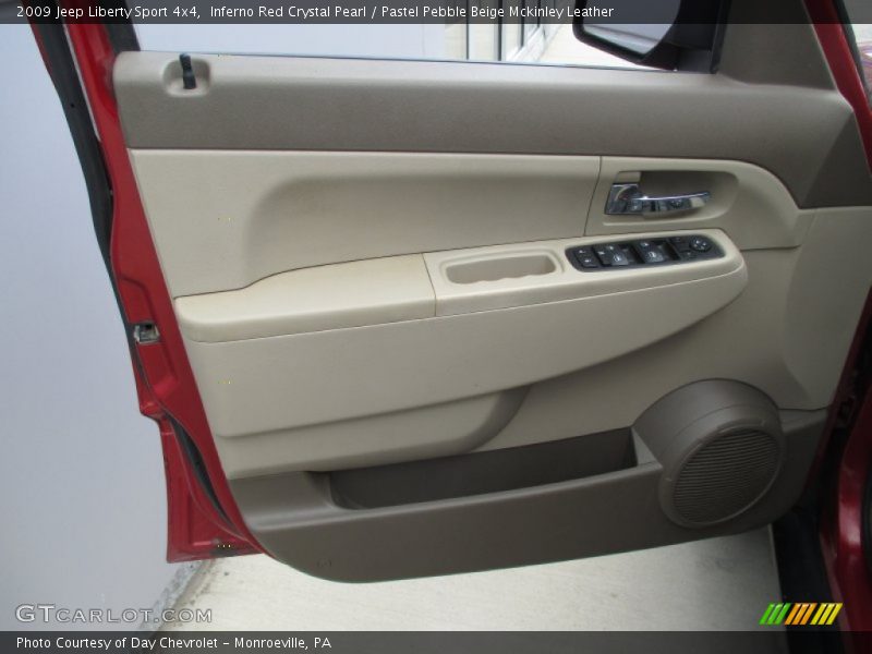 Inferno Red Crystal Pearl / Pastel Pebble Beige Mckinley Leather 2009 Jeep Liberty Sport 4x4