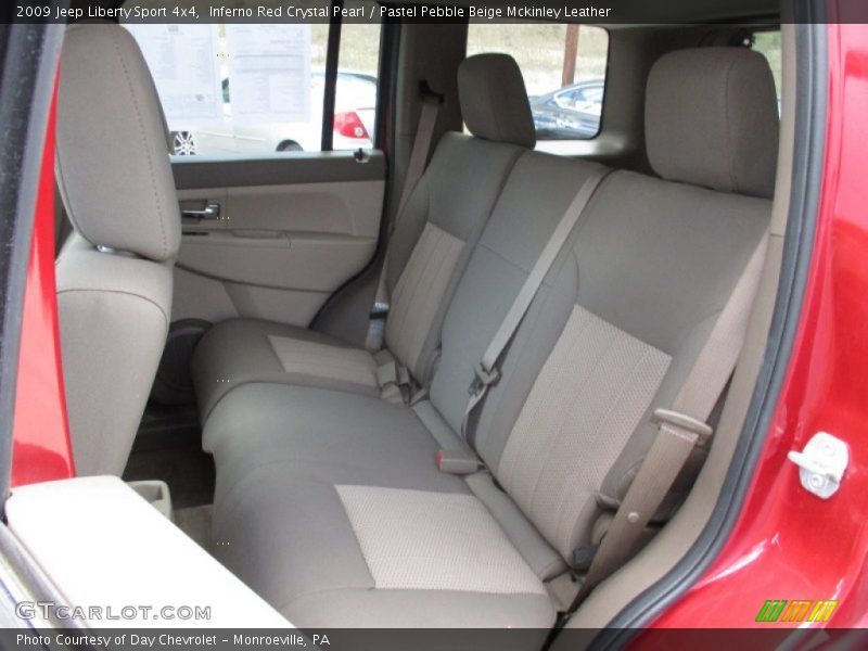Inferno Red Crystal Pearl / Pastel Pebble Beige Mckinley Leather 2009 Jeep Liberty Sport 4x4