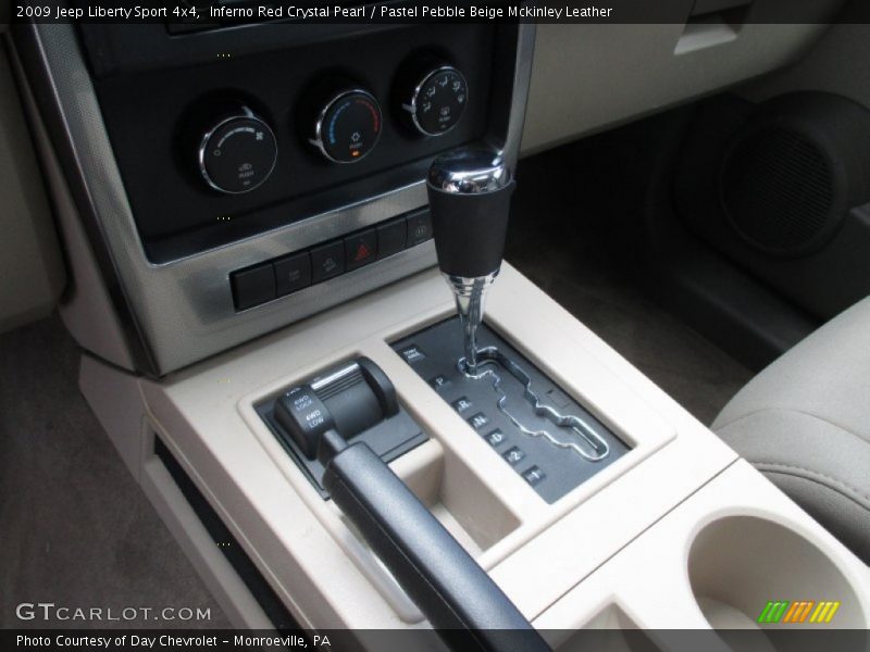 Inferno Red Crystal Pearl / Pastel Pebble Beige Mckinley Leather 2009 Jeep Liberty Sport 4x4