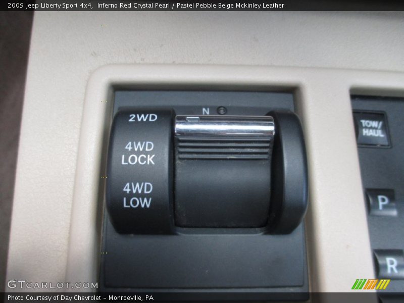 Inferno Red Crystal Pearl / Pastel Pebble Beige Mckinley Leather 2009 Jeep Liberty Sport 4x4