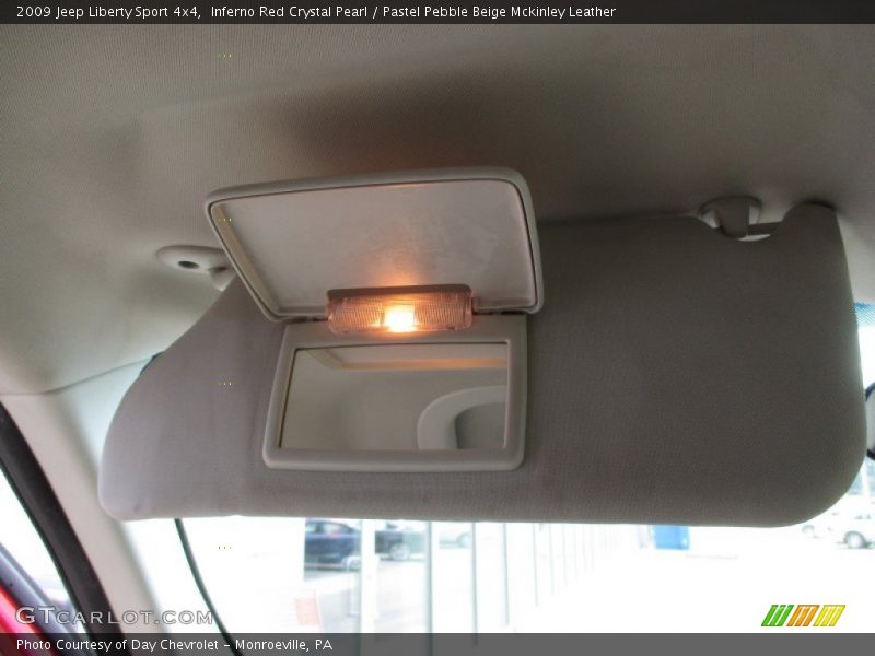 Inferno Red Crystal Pearl / Pastel Pebble Beige Mckinley Leather 2009 Jeep Liberty Sport 4x4