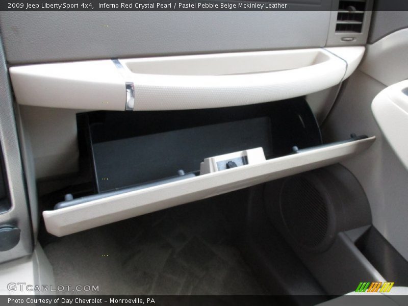 Inferno Red Crystal Pearl / Pastel Pebble Beige Mckinley Leather 2009 Jeep Liberty Sport 4x4