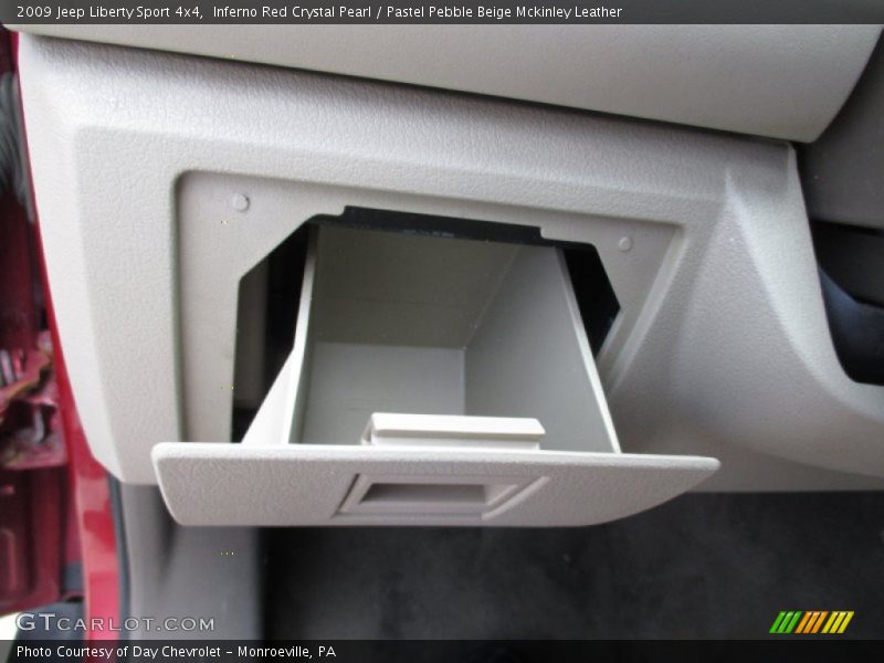 Inferno Red Crystal Pearl / Pastel Pebble Beige Mckinley Leather 2009 Jeep Liberty Sport 4x4