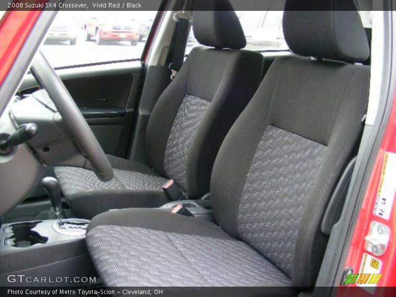 Vivid Red / Black 2008 Suzuki SX4 Crossover