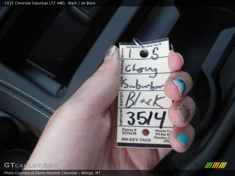 Black / Jet Black 2015 Chevrolet Suburban LTZ 4WD
