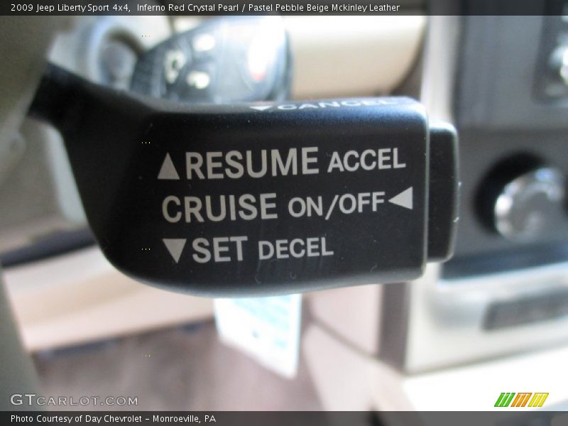 Inferno Red Crystal Pearl / Pastel Pebble Beige Mckinley Leather 2009 Jeep Liberty Sport 4x4