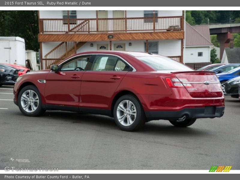Ruby Red Metallic / Dune 2015 Ford Taurus SEL