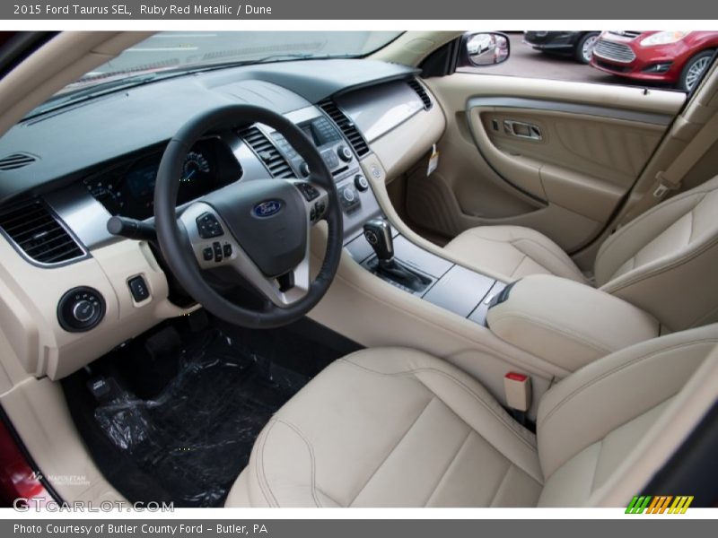 Ruby Red Metallic / Dune 2015 Ford Taurus SEL