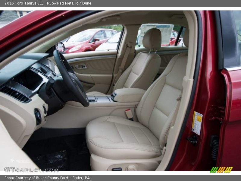Ruby Red Metallic / Dune 2015 Ford Taurus SEL