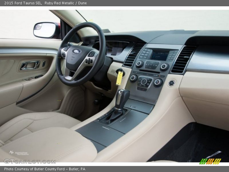 Ruby Red Metallic / Dune 2015 Ford Taurus SEL