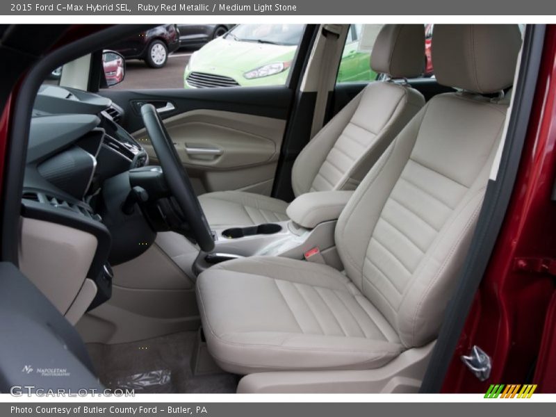 Ruby Red Metallic / Medium Light Stone 2015 Ford C-Max Hybrid SEL