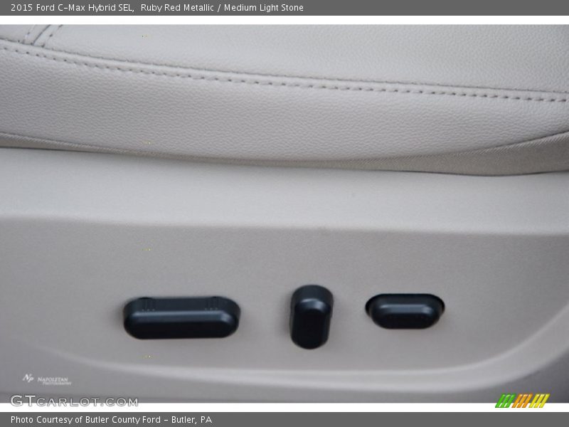 Ruby Red Metallic / Medium Light Stone 2015 Ford C-Max Hybrid SEL