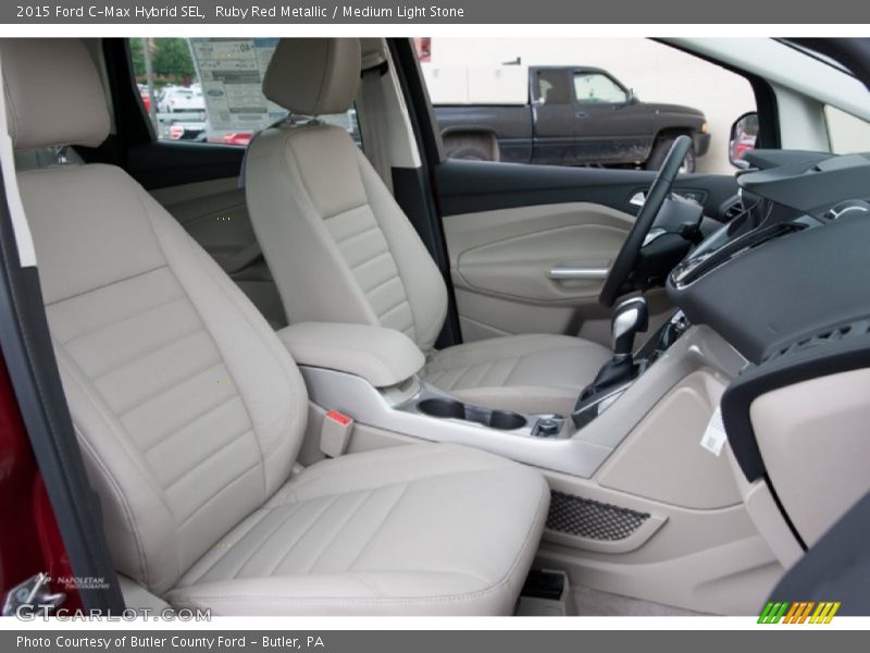 Ruby Red Metallic / Medium Light Stone 2015 Ford C-Max Hybrid SEL