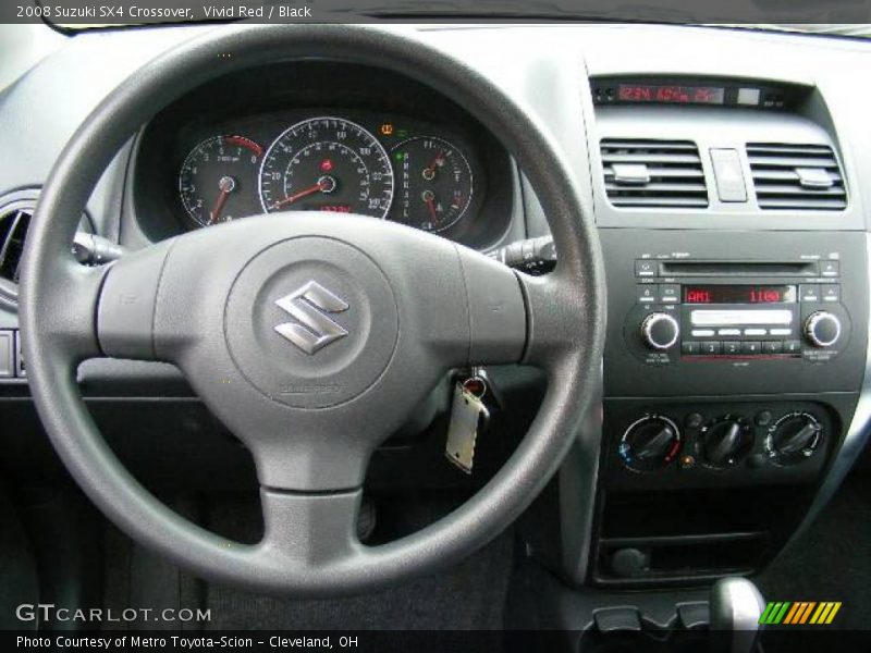 Vivid Red / Black 2008 Suzuki SX4 Crossover