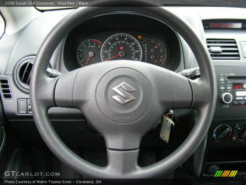 Vivid Red / Black 2008 Suzuki SX4 Crossover